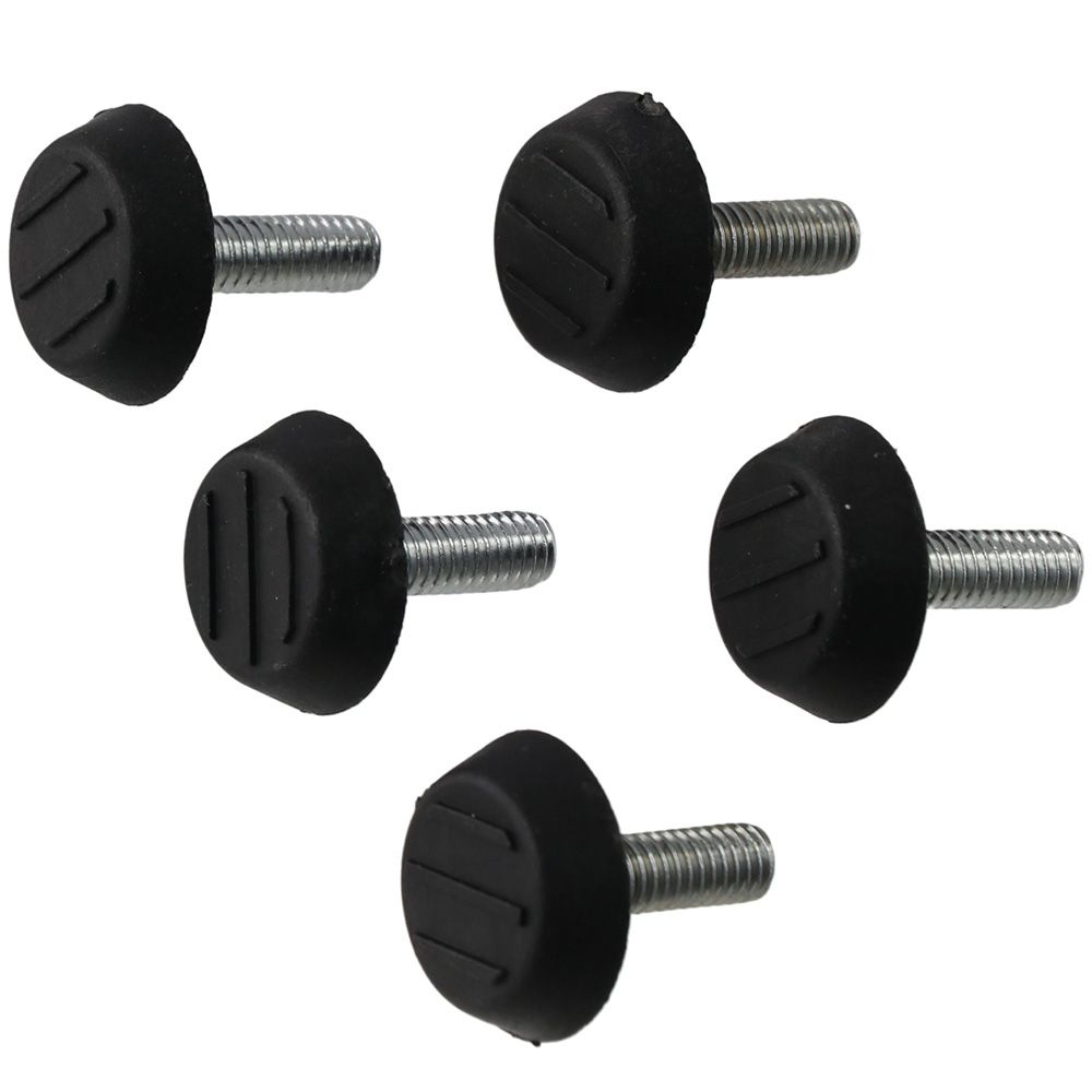 10 sztuk M6 Gwintowane Nóżki Wyrównujące Meblowe Ze Stali Galwanizowane Czarne Ślizgacze Nóżki Wyrównujące Mebli Wyrównywacz Podłogi Nogi Stołu, Krzesła, Szafki