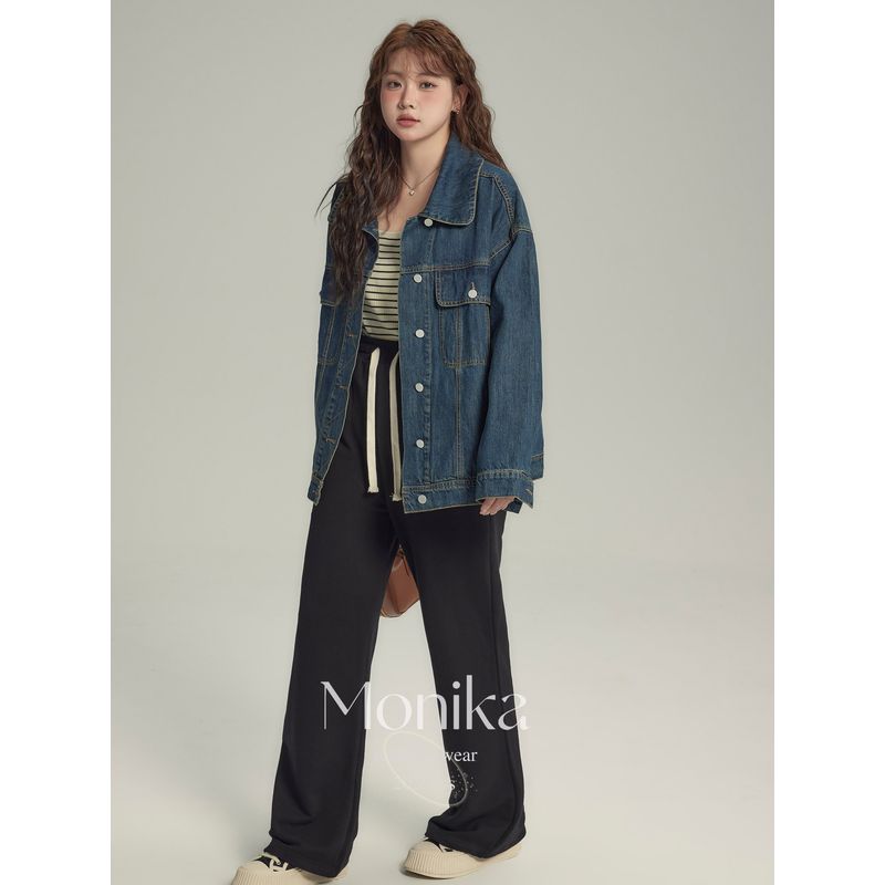 Monica Plus Size Women's Clothing 2026 New Spring Collection for Plus Size Women Square Neck Wide-Edge Knitted Camisole Slimming Vest