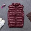 Coat Sleeveless Puffer Vest Jacket Ultra Thin Warm Lightweight Jacket Winter Men Vest Coats