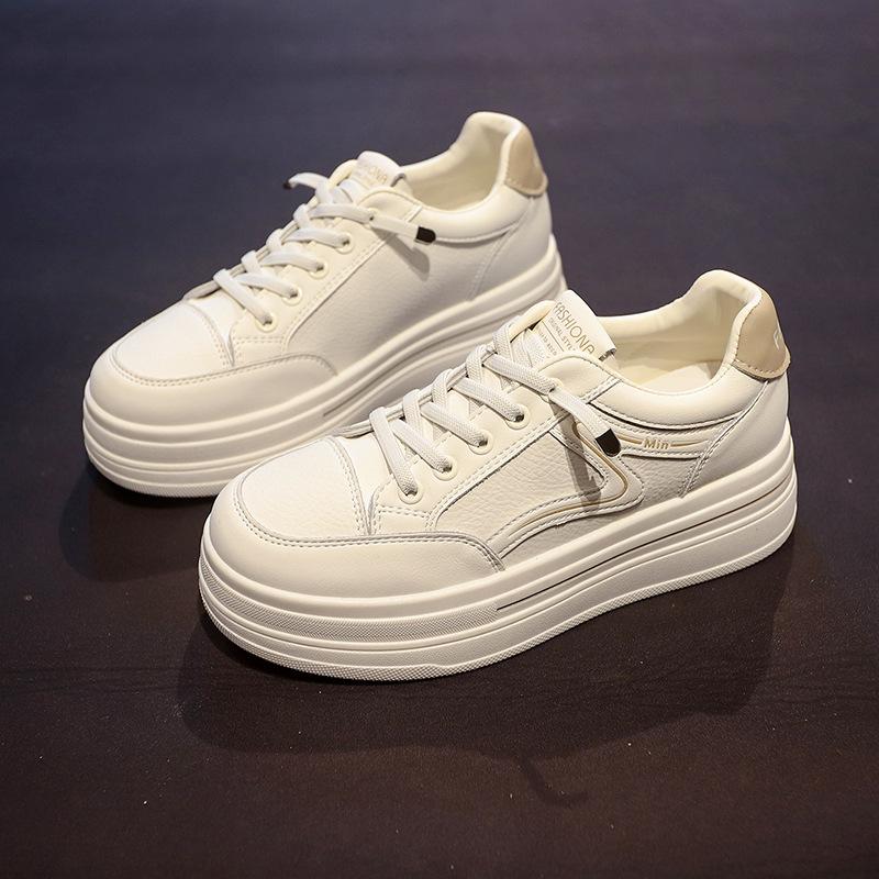 

Dexun маленькие белые туфли женские весна 2025 новые популярные универсальные студенческие спортивные туфли на плоской подошве с мягкой подошвой повседневные кеды 40 хаки