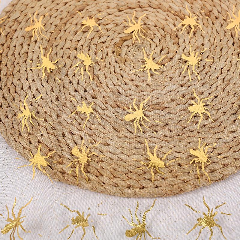 Red Spiderweb Halloween Mesh Fabric: Toy Hat & Cape Decoration