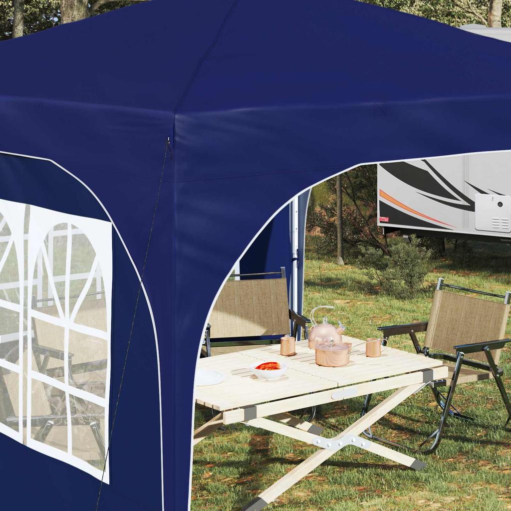 Pop Up Party Tent 290 X 290 X 245 Cm Blue