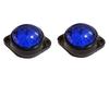 4-Pack Round Blue LED Rear Side Marker Clearance Lights 24V for RV Camper Motorhome Truck Trailer
