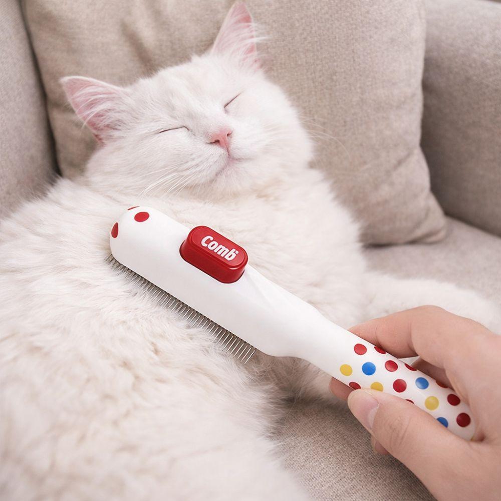 Portable Cat Hair Remover Comb Efficient Cat Grooming Brush Pet Flea Comb  Remove Lice