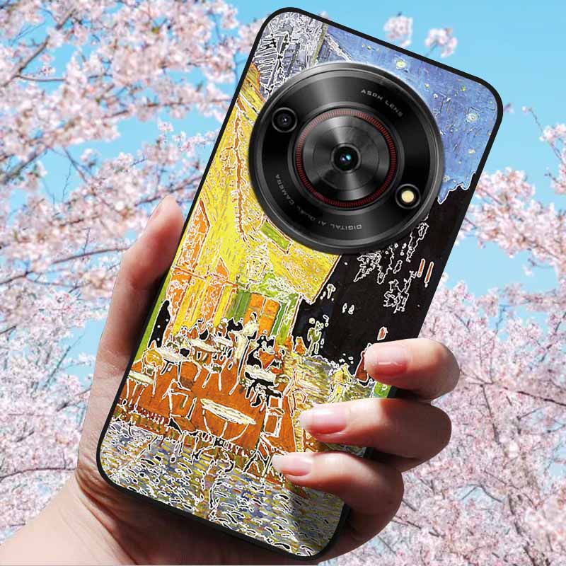 For ZTE Blade A75 5G 6.6" Cases 3D Relief Flower Soft Silicone Luxury Cover for ZTE Blade A75 5G 3D Phone Cases ZTE Blade Z2357N