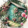 Vintage Floral Metal Wall Art Sign Rustic Home Decor Garden Shed HD Print
