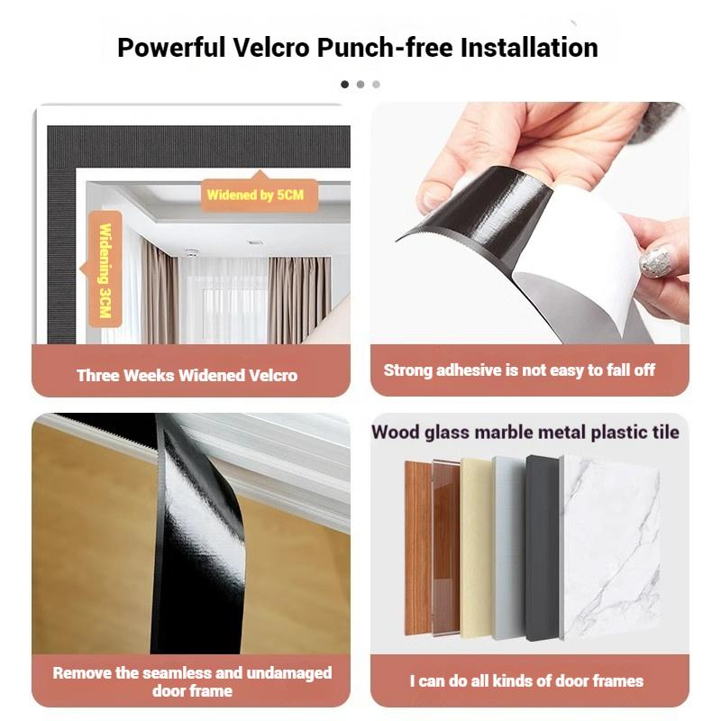 Windproof Door Curtain Winter Magnetized Door Curtains Cold Proof Door Curtain for Home Christmas Thickened Curtains for Door