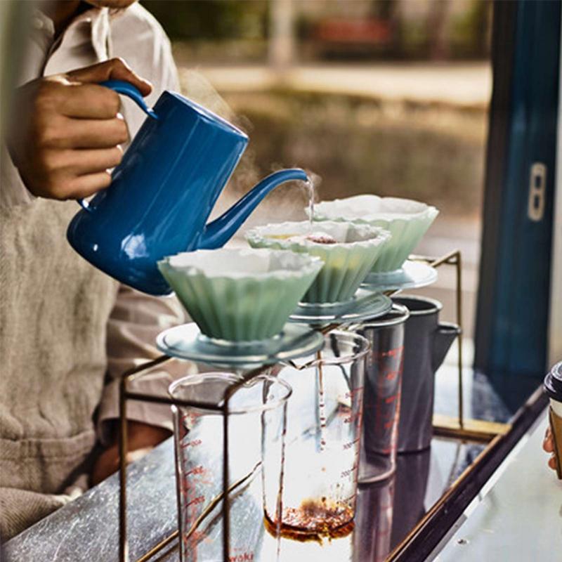 Transparent Coffee Dripper Holder Resin Pour Over Cone Dripper Reusable Resin Dripper Holder for Glass Coffee Drippers