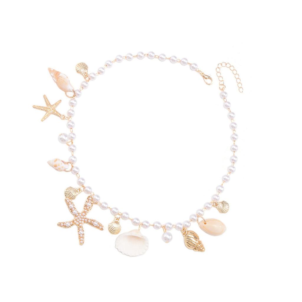 Multifuntional Shell Pendant Necklace Beaded Necklace Fashionable Clavicle Chain Necklace Perfect for Various Occasion