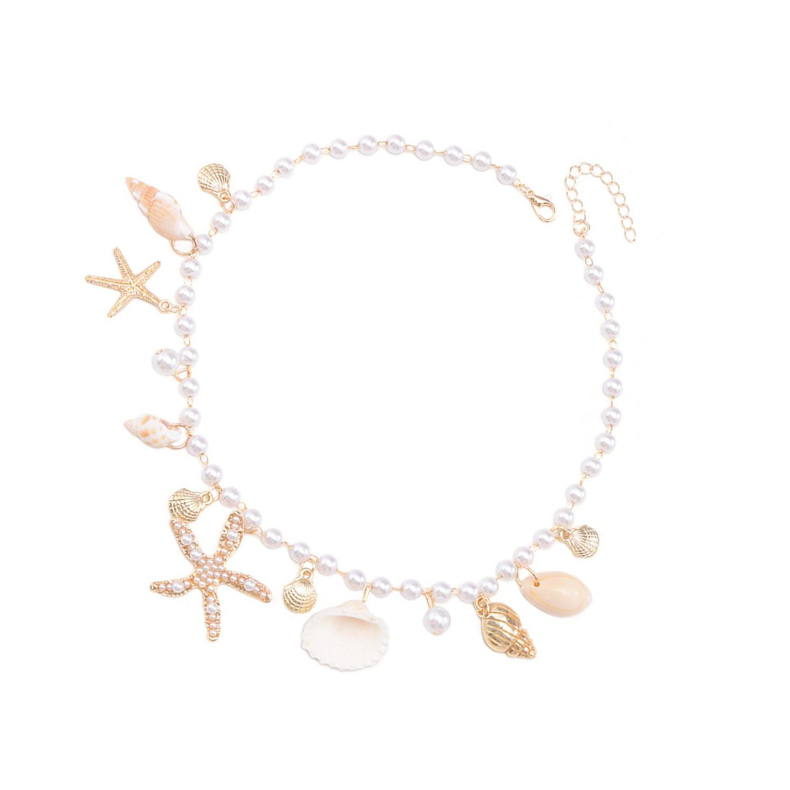 Многофункциональное ожерелье-подвеска в виде ракушки, ожерелье из бусин, модная цепочка для ключиц, идеально подходит для различных случаев 1
