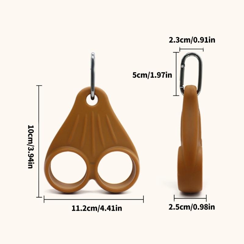 Silicone Golf Ball Holder Keychain Providing Sturdy Organization Solution for Golf Courses and Trip