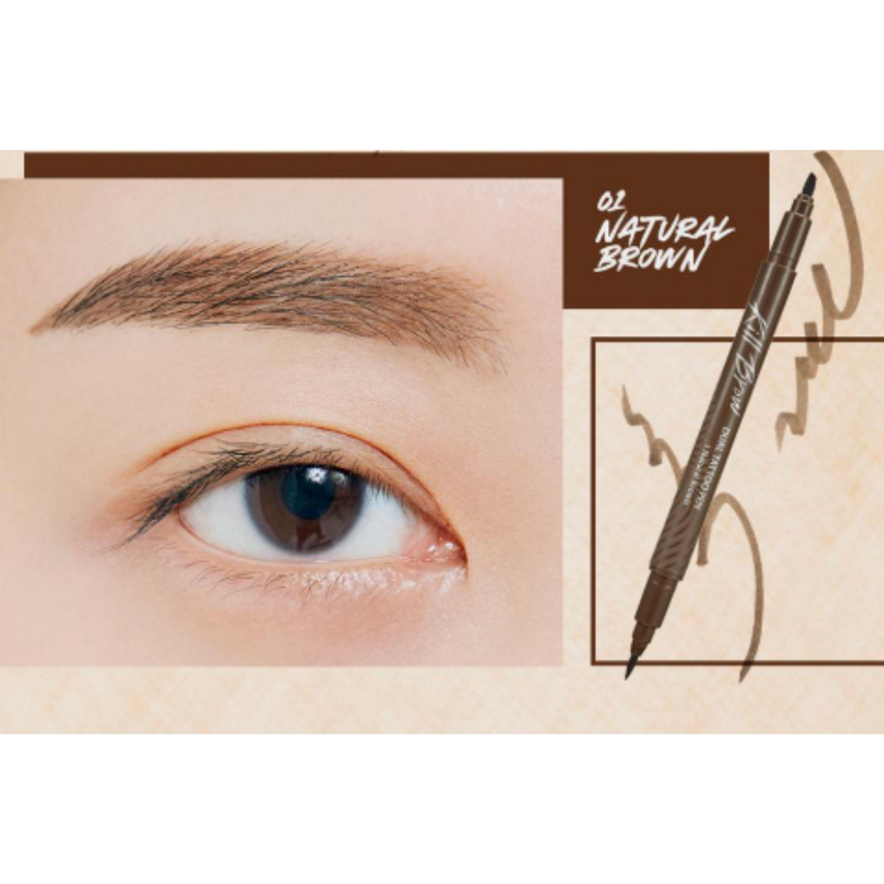 CLIO Kill Brow Dual Tattoo Pen 001 Natural Brown