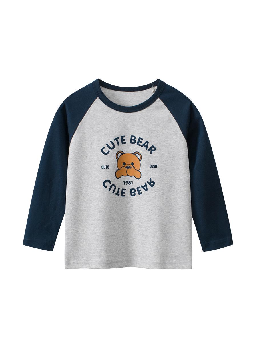 

27kids Autumn 2024 Bear Long-Sleeve T-Shirt for Kids 100 cm