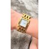 Used D&G TIME Watch Gold Color Quartz