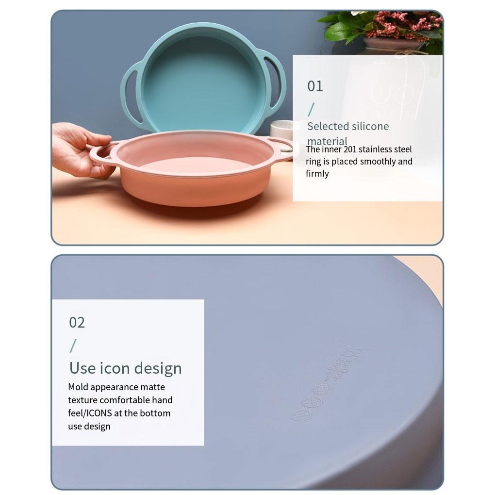 Non-Stick Silicone Cake Decorating Mold Baking Pan Fondant Round Trays DIY Pastry Tools Bakeware Household Kitchen
