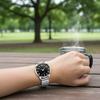 Large Digit Dial Watch with Elastic Band Waterproof Durable Glass Surface for Men Women