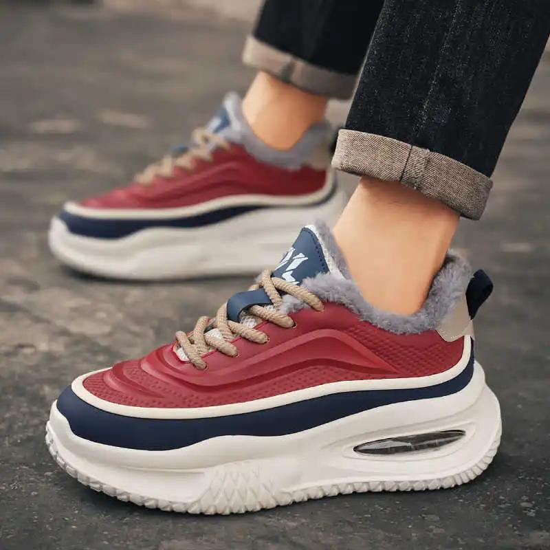 Fashion Red Fuchsia Casuals Sneakers Flats Black Boot Women High Brand Shoes Sports Technologies Snackers Beskete Technologies