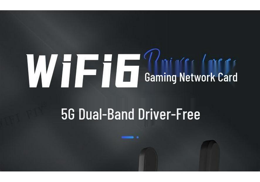WiFi 6 Gaming Wireless Network Card - Dual-Band 5G Receiver for Desktop PCs