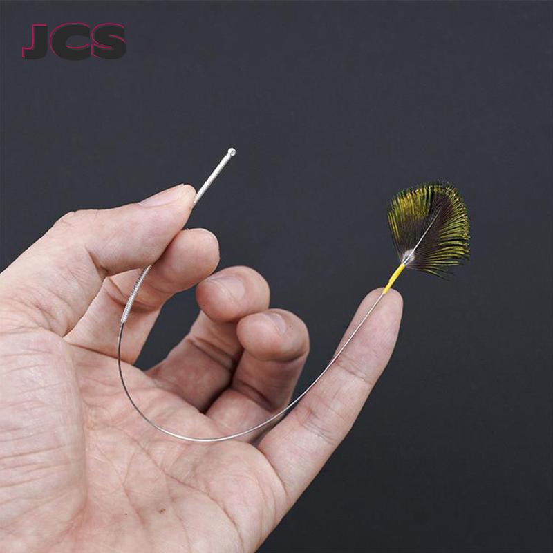 Pacock Feather Earpick Wax Remover Curette Adult Stainless Steel Handle Ear Dig Tools Spoon Cleaner Stick Health Ear Cleaning