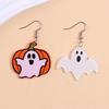 Heart Halloween Earrings Bat Pumpkin Dangle Earrings Aesthetic Cute Ghost Ear Studs  Unisex