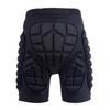 Unisex Polyester Motorcycle Snowboard Ski Protective Hip Butt Padded Shorts Cycling Clothing Black Breathable Shorts