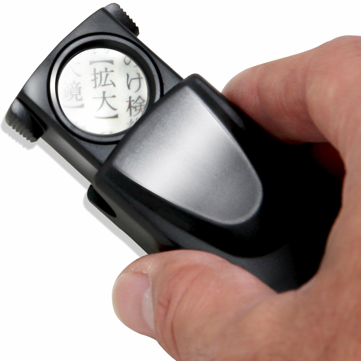 

Phoenix Small Loupe and compact LED light term warranty 45 Magnifier Loupe Black [30x] Pull-out type/Simple design/With Long days чорний