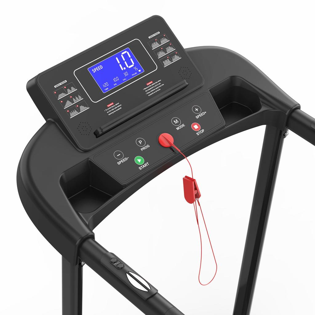 Gehband Laufband für Senioren, Großes LCD-Display, Langer Handlauf für Gleichgewicht