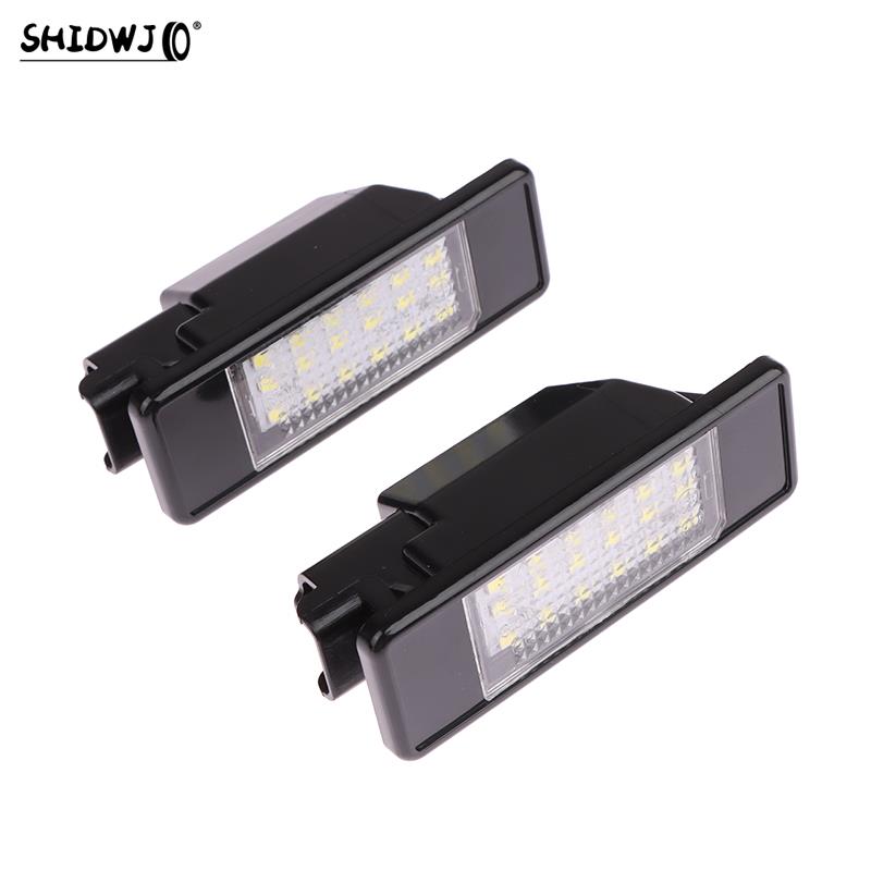 1/2pcs License Number Lamp For 106 1007 207 307 308 406 407 508 607 For C2 C3 C4 C5 C6 C8 DS3 License Plate Number LED Light 2pcs