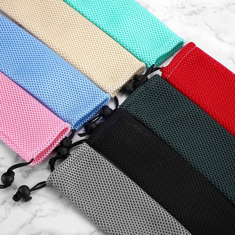 Portable Travel Cutlery Bag - Drawstring Cloth Sleeve for Chopsticks, Knife, Fork & Spoon