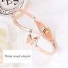 bracelet for woman combo AD Bangles for women Stylish Adjustable hand Butterfly Bracelet for girls Rose Gold Kada