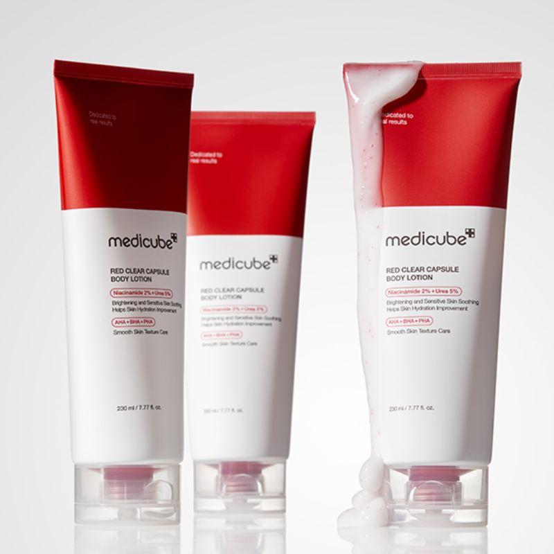 Medicube Loțiune de Corp Capsulă Roșie – Calmare Intensă & Hidratare 230ml