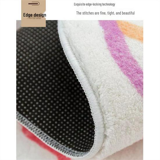 Thickened Plush Faux Cashmere Bedroom Bedside Rug