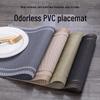 European-Style PVC Placemat - Heat-Resistant, Double-Frame Design for Western Food