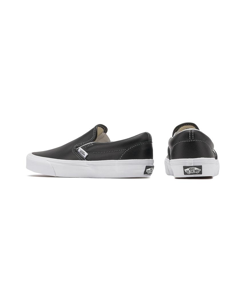 Vans Classic Slip-On - (Leer) Zwart:True White / Vn000Ct5Bpb1
