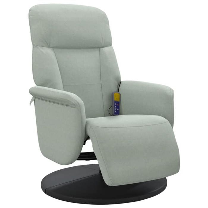 VidaXL Fauteuil Inclinable de Massage Repose-pied, Siège avec Accoudoirs, Chaise de Relaxation avec Dossier Salon, Moderne, 356693