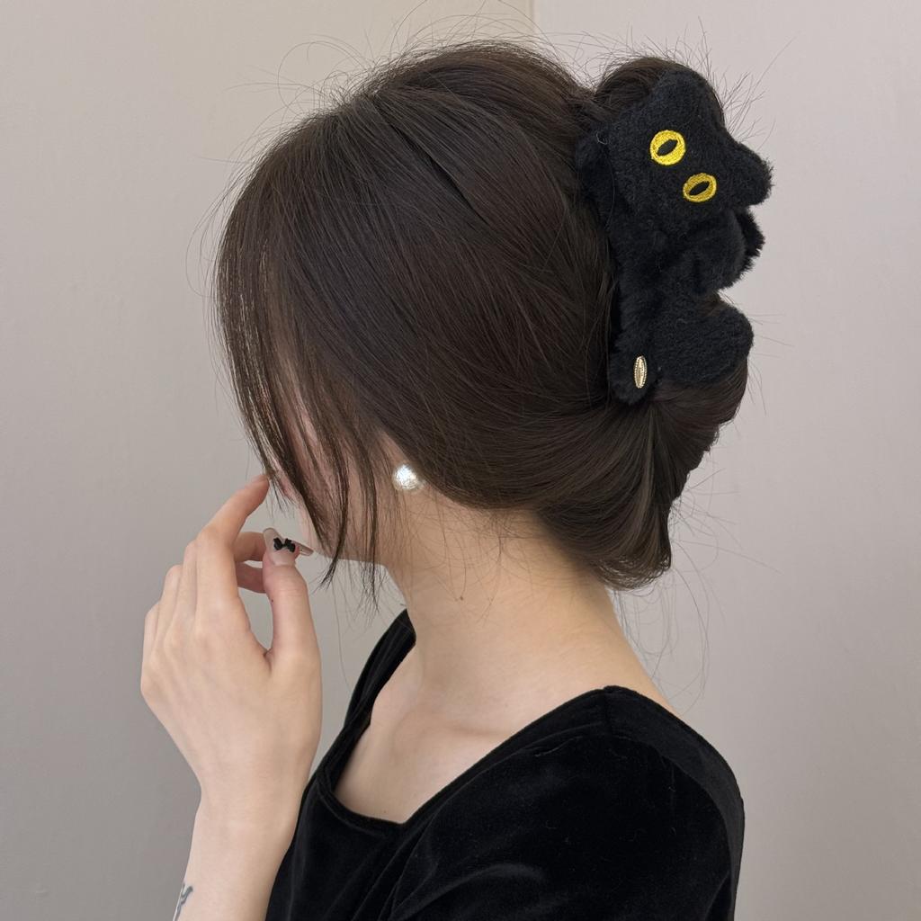 Cartoon 3D Cat Gripper, Cute Princess Updo, Shark Hairpin