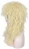 Linfairy Heavy Metal Rocker Adult Wig, Men's Costume Hair Accessory, Heavy Metal Rocker Cosplay Long Cosplay Wig (Blonde Curly)