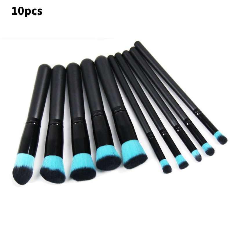 

Цвета макияжа Набор кистей для макияжа Тональная основа Макияж глаз Инструмент для бровей Кисти Black Blue