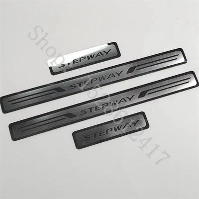 For Dacia Sandero 2 Stepway 2013~2024 Car Accessories Door Sill Scuff Plates Thresholds Protector Car Stickers Welcome Pedal