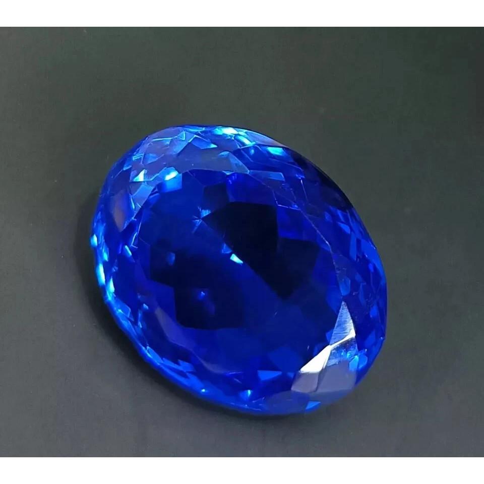 Oval Cut Natural Sapphire Kashmiri Blue 20 Ct AAA+ Certified Loose Gemstone