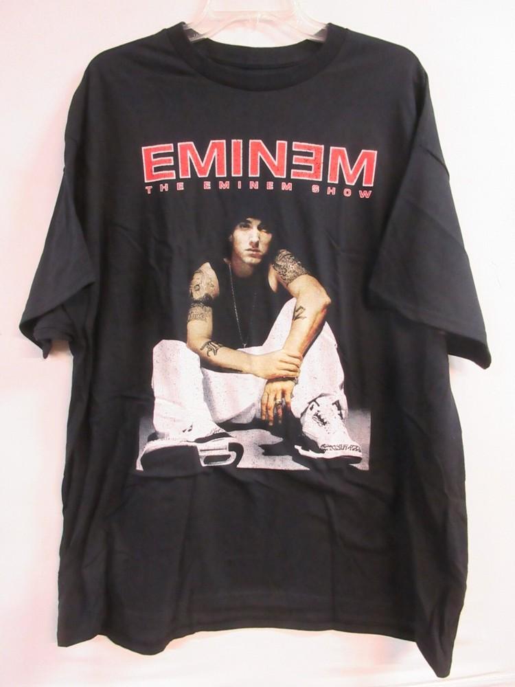 Официальный мерч EMINEM СИДЯЩИЙ 2022 КОНЦЕРТ ГРУППЫ МУЗЫКА 2XL / XXL Унисекс Футболка XXL