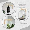 Wood Wall Plant Hangers Hanging Flower Pot Hook Flower Baskets Bracket Planter Hook for Lanterns Wind Chimes Balcony Home Decor