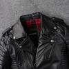 Giacca in Vera Pelle di Mucca Nera Uomo Giubbotti Motocicletta Bomber Abbigliamento da Equitazione Biker Cappotto in Pelle da Uomo Autunno