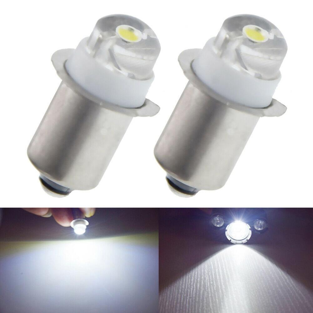 Energy Saving LED Replacement Bulb for Flashlight Torch Pack of 2 6000K