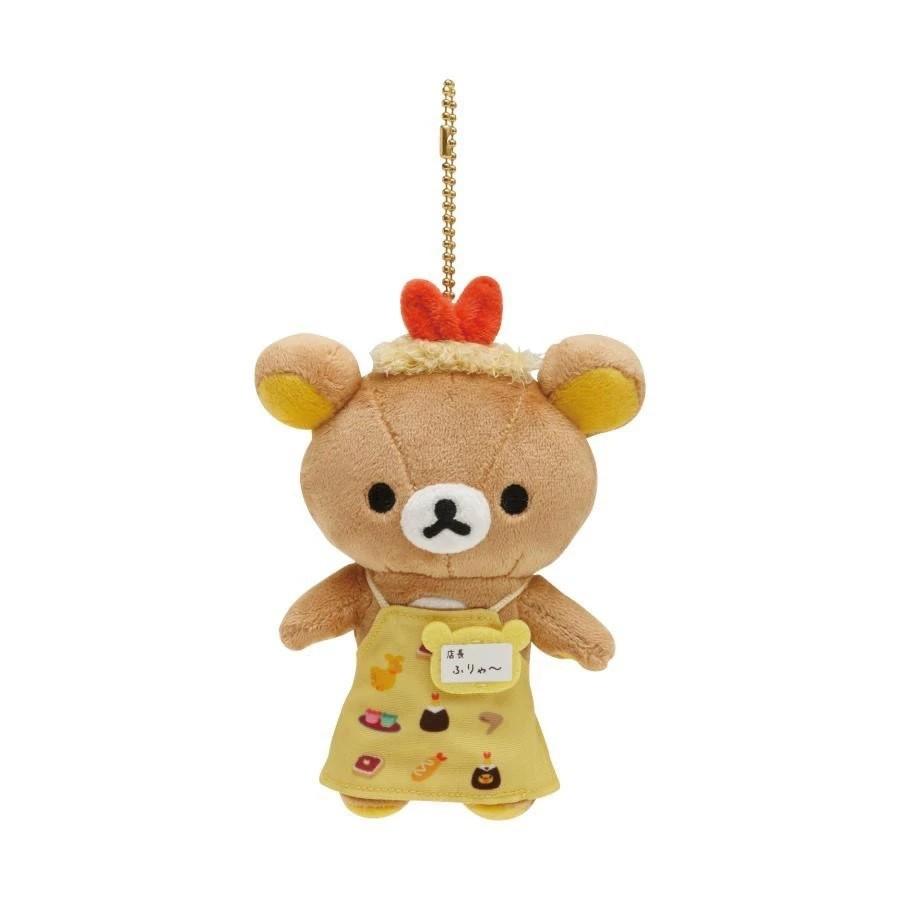 Cartoon Rilakkuma Plush Bear Doll Keychain Bag Pendant Toy Accessories Gifts