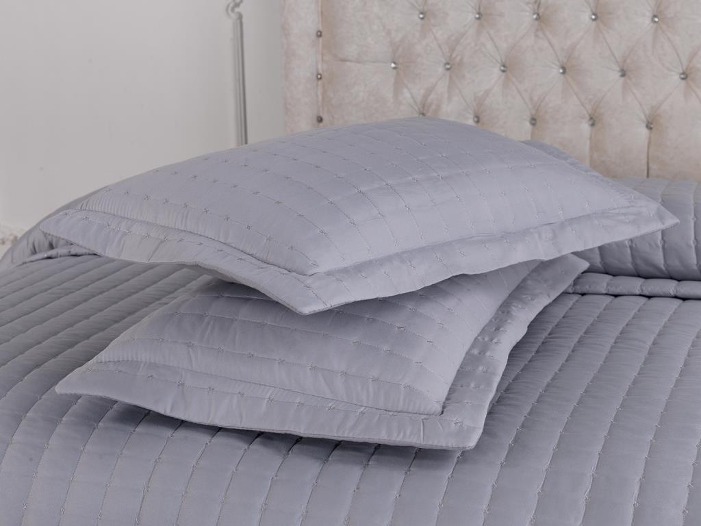 Buy Dublin Quilted Double Bedspread Set Gray at affordable prices