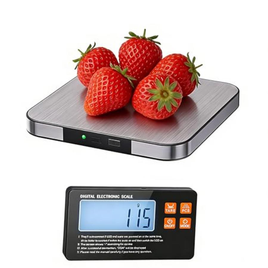 

Rechargeable Split Digital Kitchen Food Scale for Bread Making Coffee Brewing 22lb 10kg Max 1g 0.05oz Accuracy 5 Units Large Ba United States