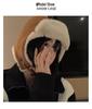 Women's Suede Aviator Hat with Thick Plush Ear Protection for Autumn and Winter