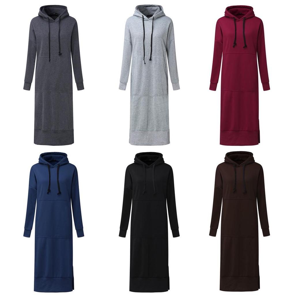 Dámská ležérní mikina s dlouhým rukávem a větrovka ve velkých velikostech v jednobarevném provedení