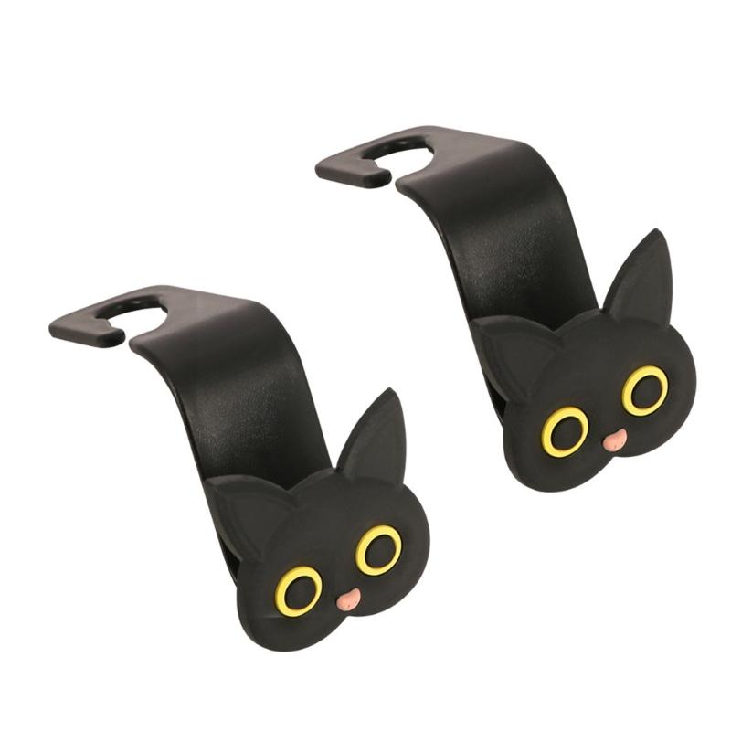 Car Seats Headrest Hook, Auto Seats Hook Hangers Storage Organizers Interior Accessories for Purse Coat Umbrellas